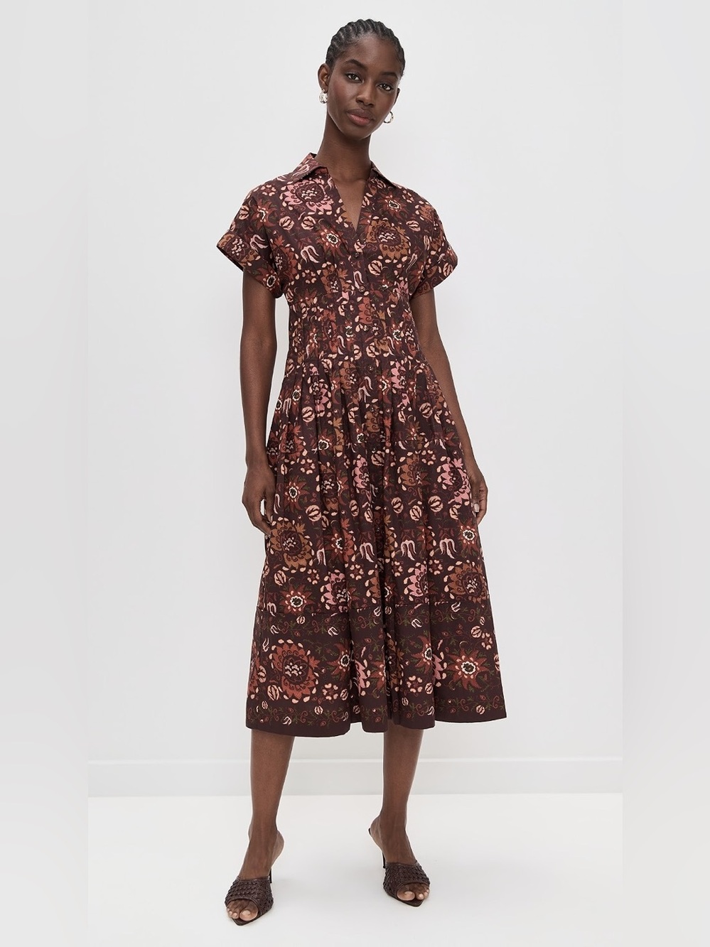 Cara Cara Brown Nash Midi Dress